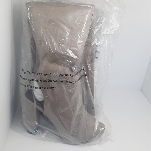 SALE ‼️ Over Knee Open Toes Faux Suede Boots NEW - Picture 8 of 16